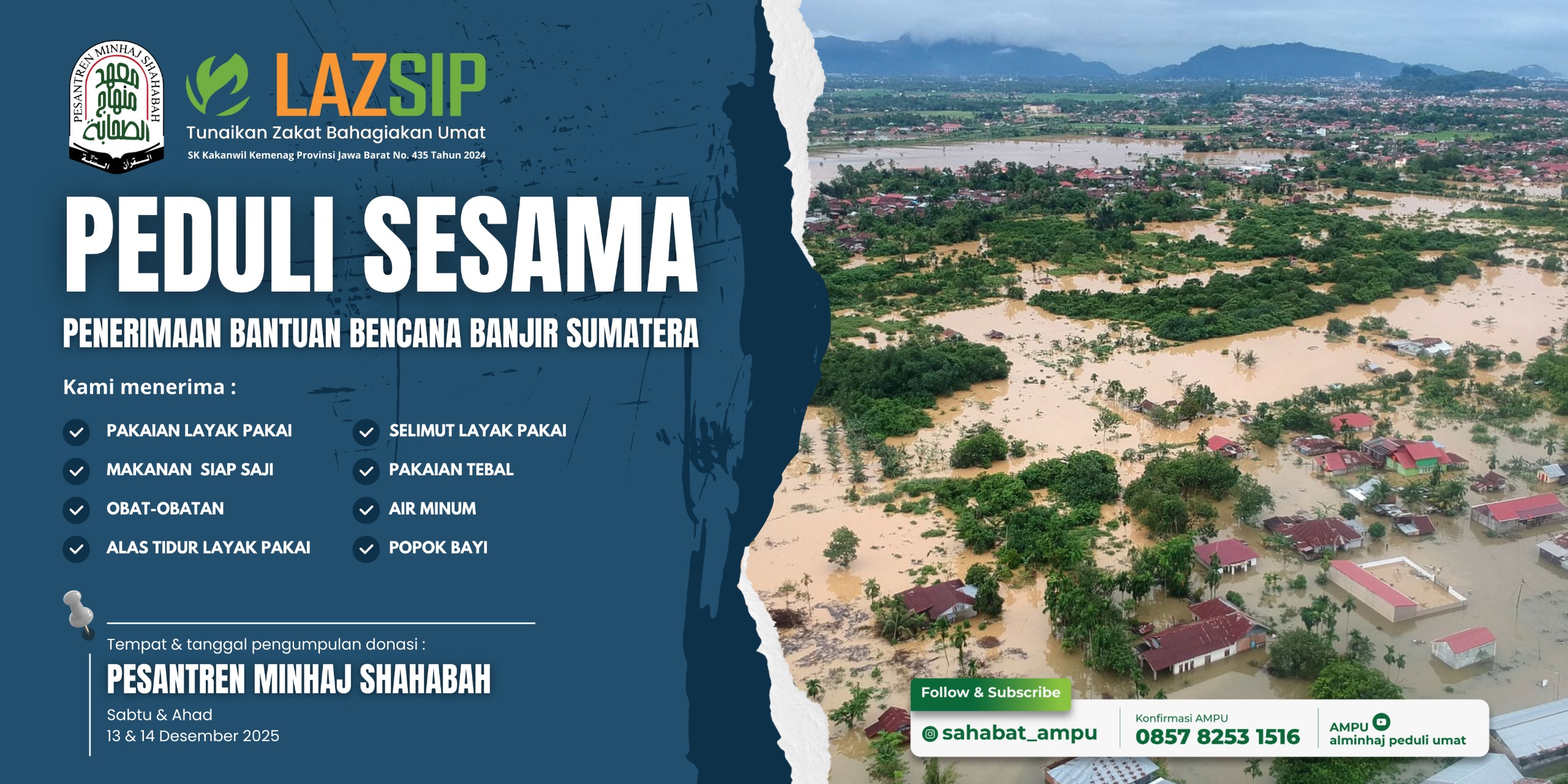 PEDULI SESAMA – BANTUAN UNTUK KORBAN BANJIR SUMATERA